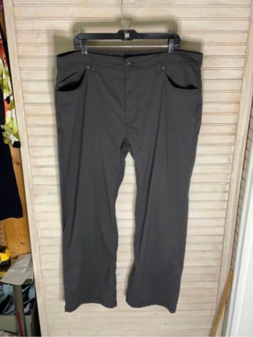 Prana Men's 40x30 Slim Fit Pants — Charcoal Gray